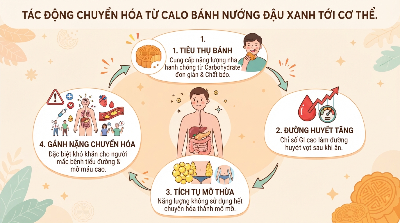 Bánh nướng nhân đậu xanh bao nhiêu calo? Mẹo ăn giúp giữ vóc dáng