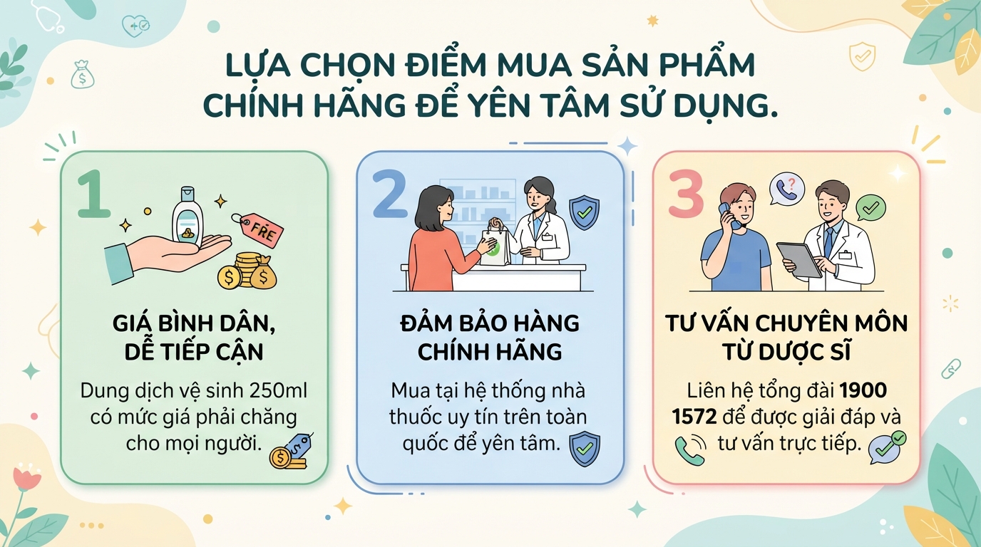 Dung dịch dùng ngoài Gynofar là gì? Công dụng, cách dùng và lưu ý