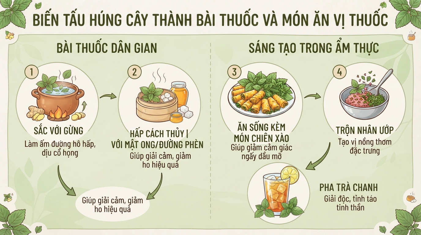 Húng cây có tác dụng gì? Cách phân biệt các loại rau húng thơm