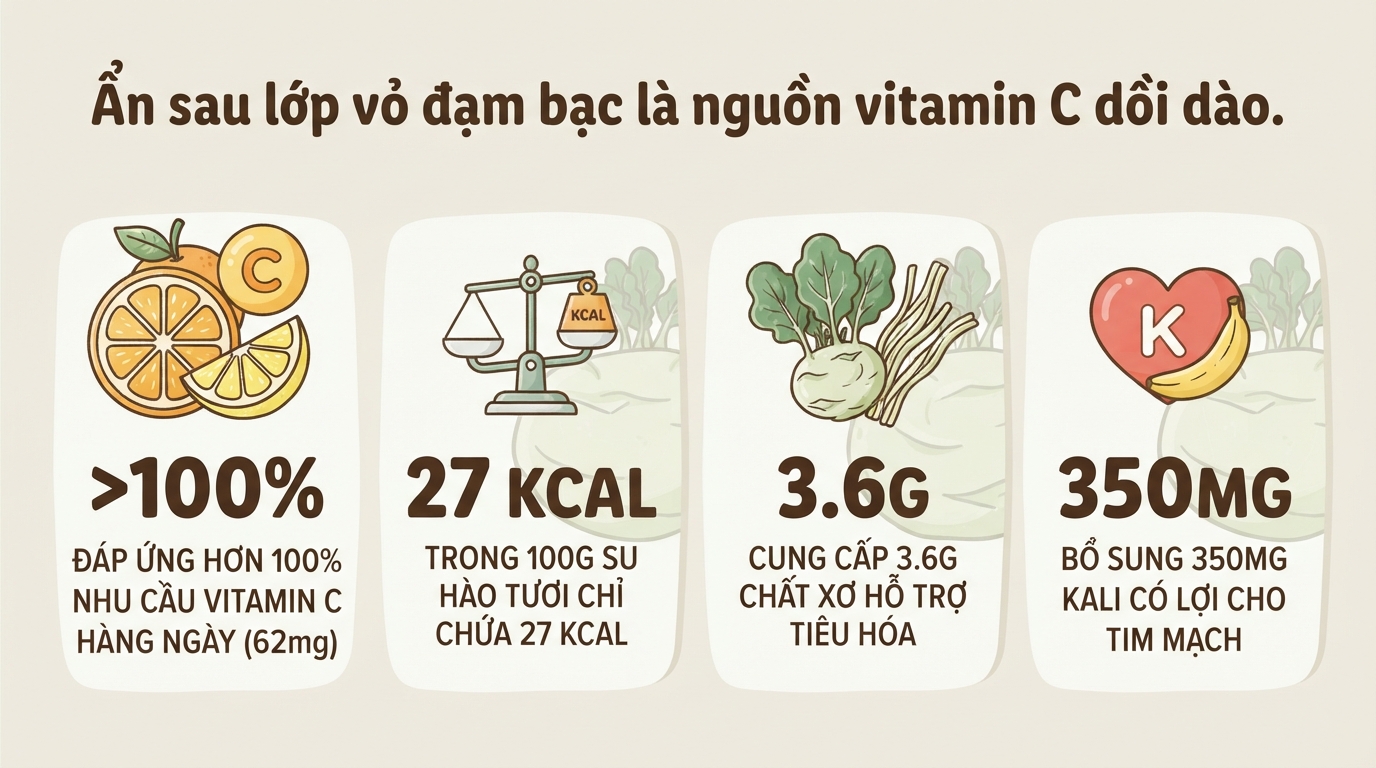 Củ su hào có tác dụng gì? 7 lợi ích cho sức khoẻ
