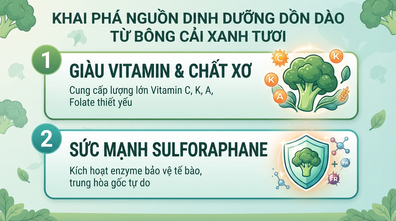 Súp lơ xanh kỵ với gì? Tác dụng và cách ăn bông cải xanh đúng cách