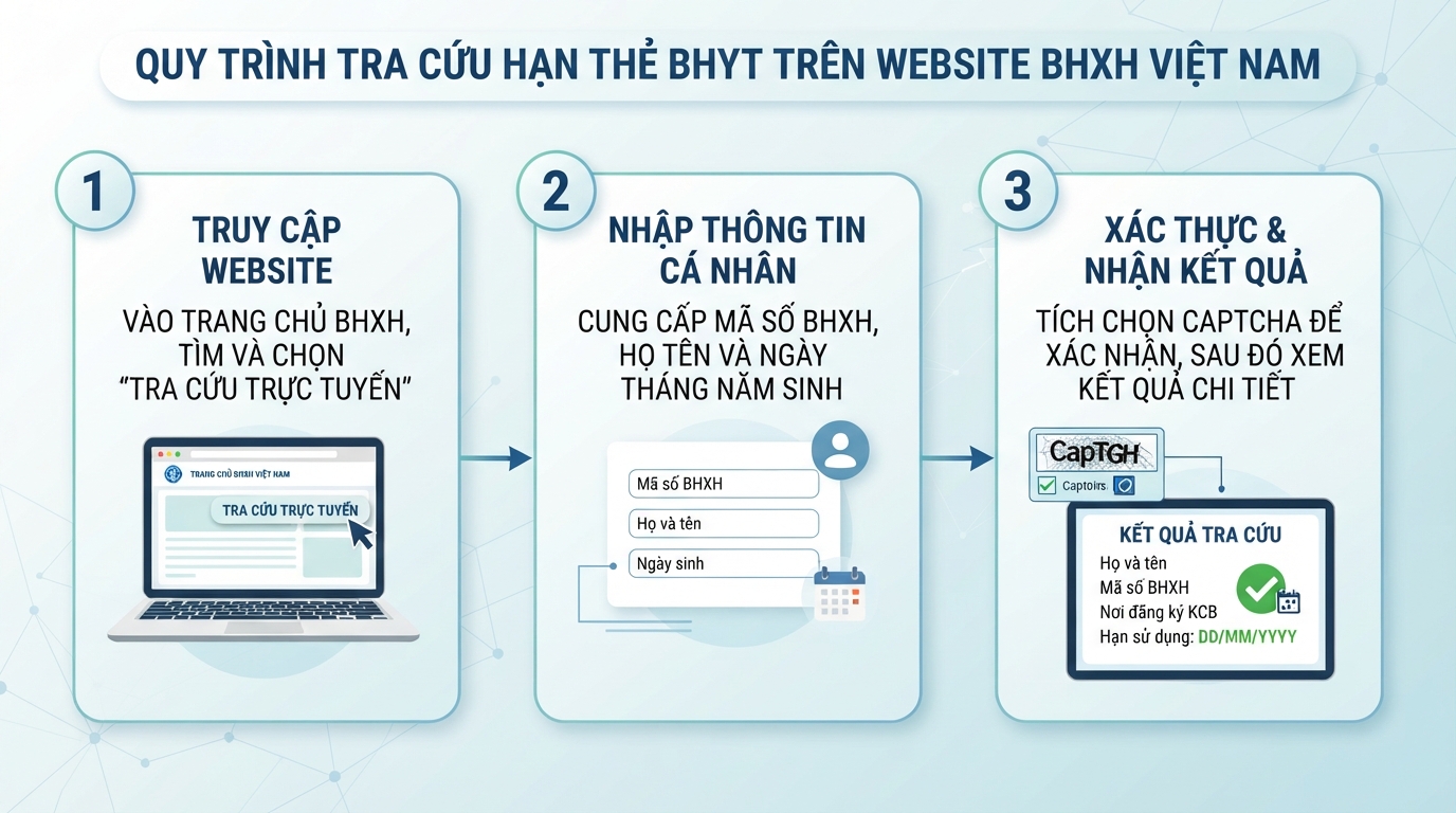Giao diện website BHXH Việt Nam hỗ trợ tra cứu nhanh chóng chỉ với vài thông tin.