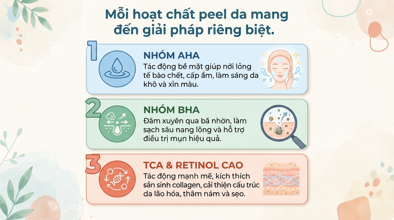 Peel da là gì? Công dụng, 3 cấp độ và cách chăm sóc da bạn nên biết