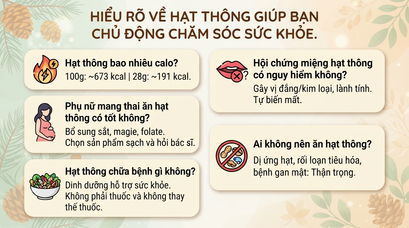 Hạt thông có tác dụng gì? Giá trị dinh dưỡng và cách dùng