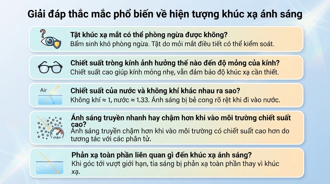 Khúc xạ ánh sáng là gì? Nguyên lý của hiện tượng khúc xạ