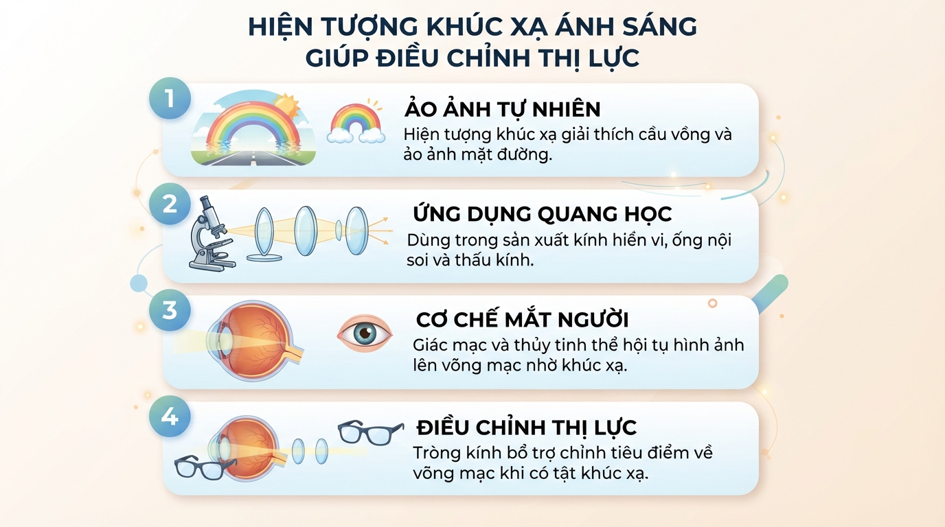 Khúc xạ ánh sáng là gì? Nguyên lý của hiện tượng khúc xạ