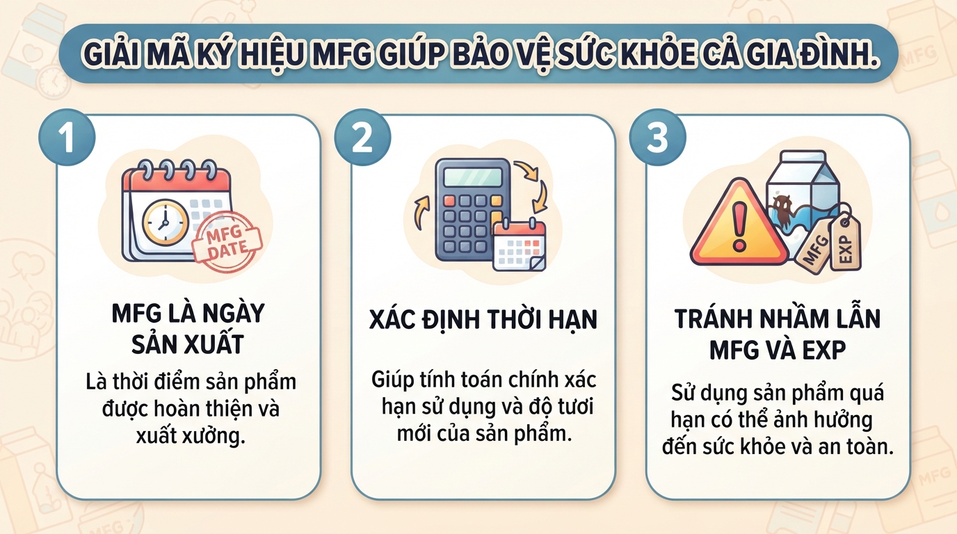MFG là gì? Cách đọc ngày sản xuất trên thuốc và mỹ phẩm