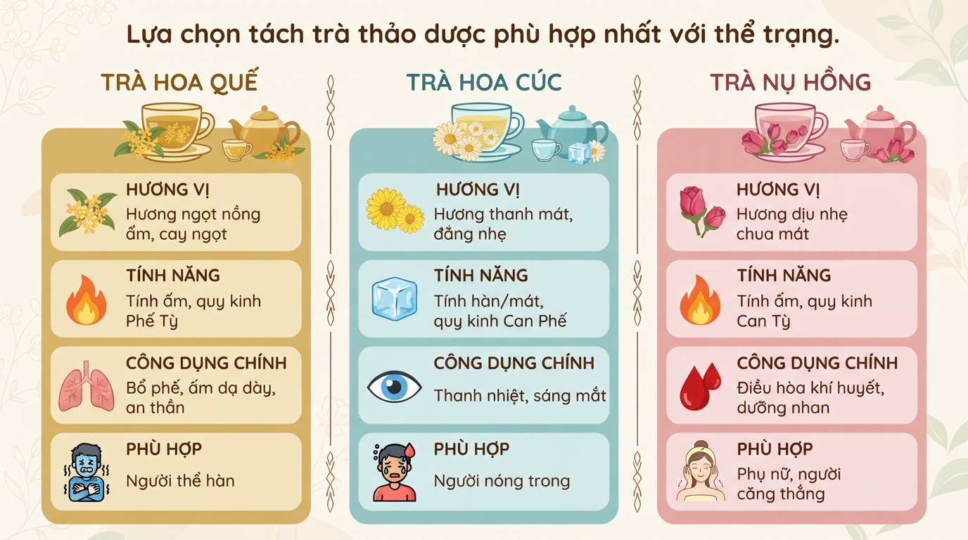 Hoa quế (mộc tê): Tác dụng và cách dùng trà an toàn