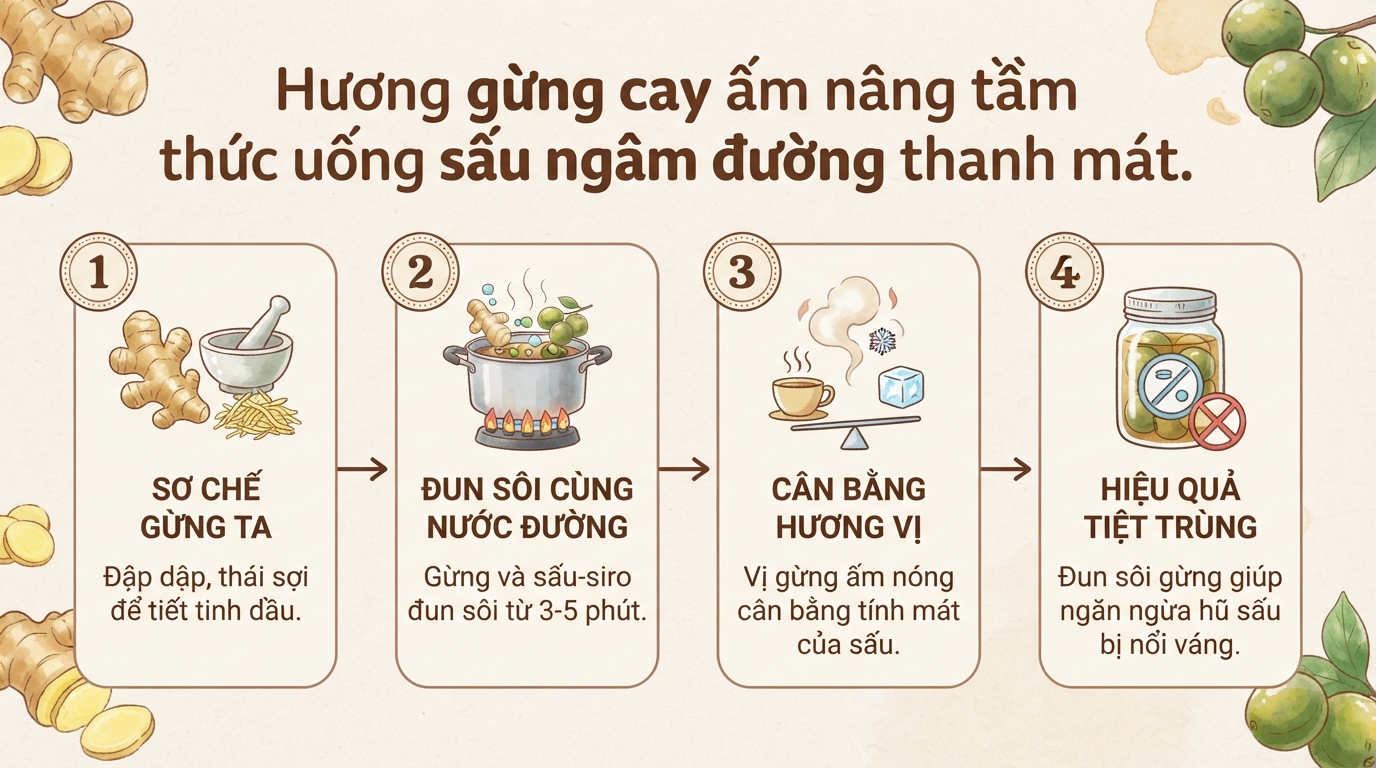 Cách ngâm sấu đường giòn ngon, không nổi váng tại nhà