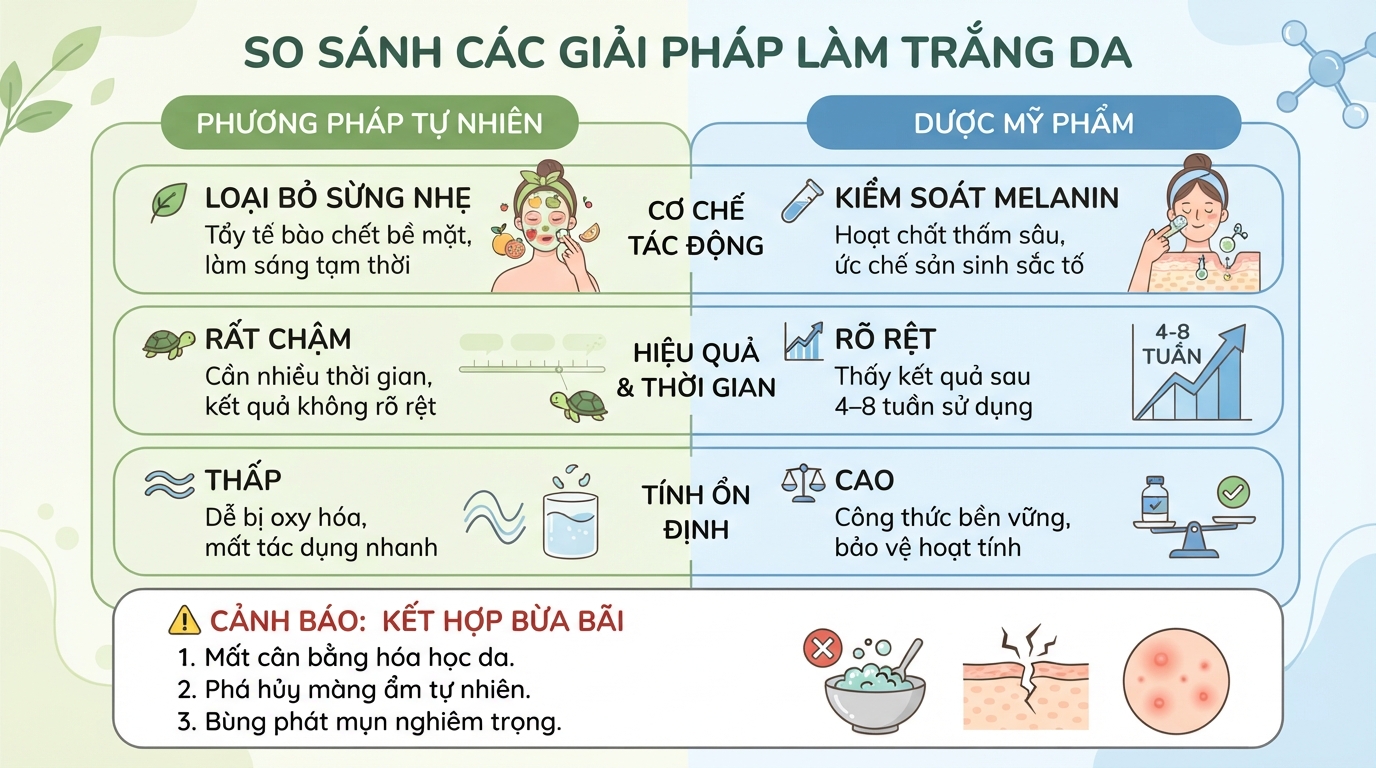 9 cách làm trắng da tại nhà khoa học giúp da bật tông sáng khỏe