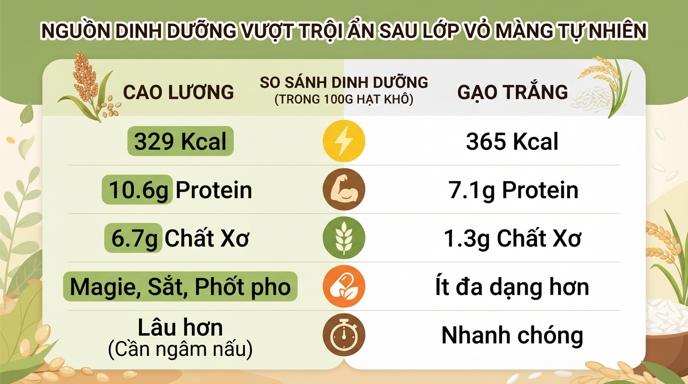 Cây cao lương có tác dụng gì? Giá trị dinh dưỡng và cách dùng