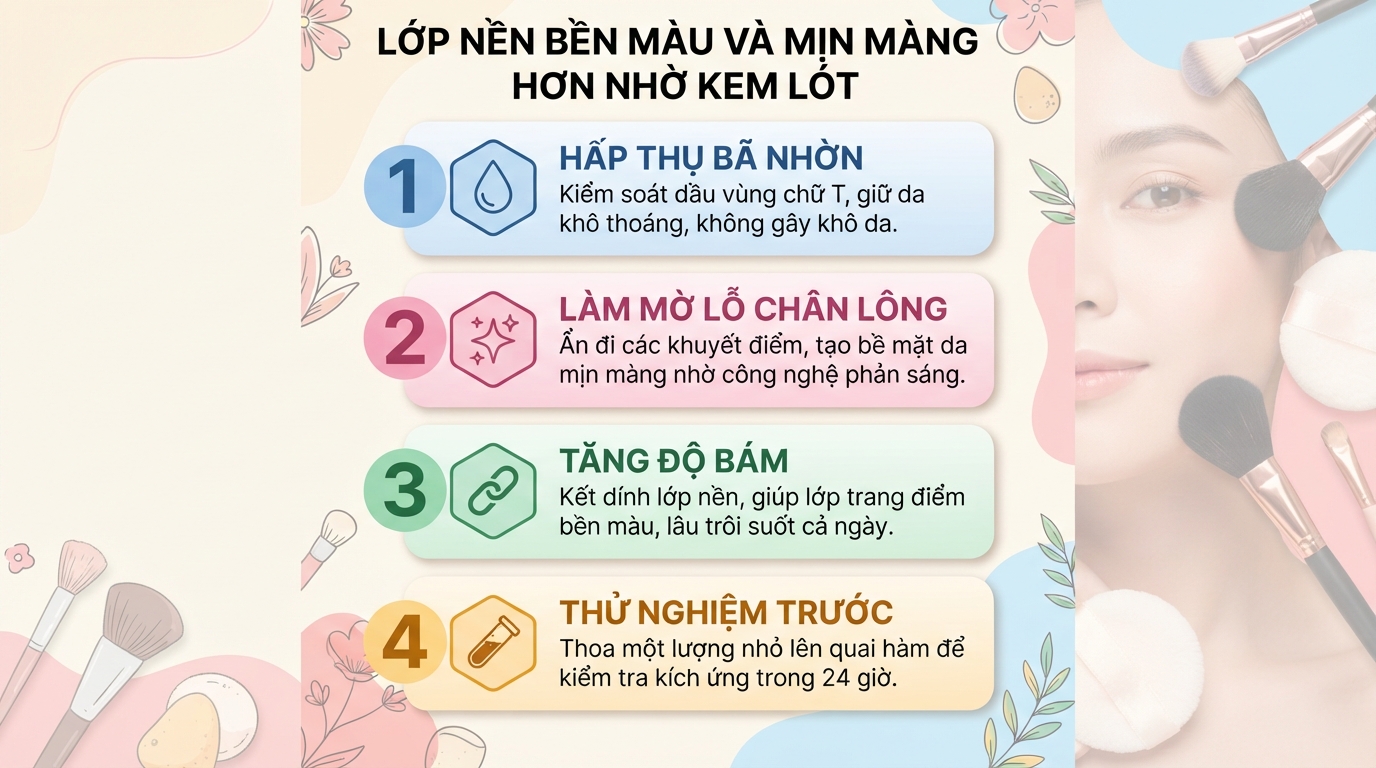 Primer là gì? Công dụng và cách dùng kem lót đúng cách để bảo vệ da