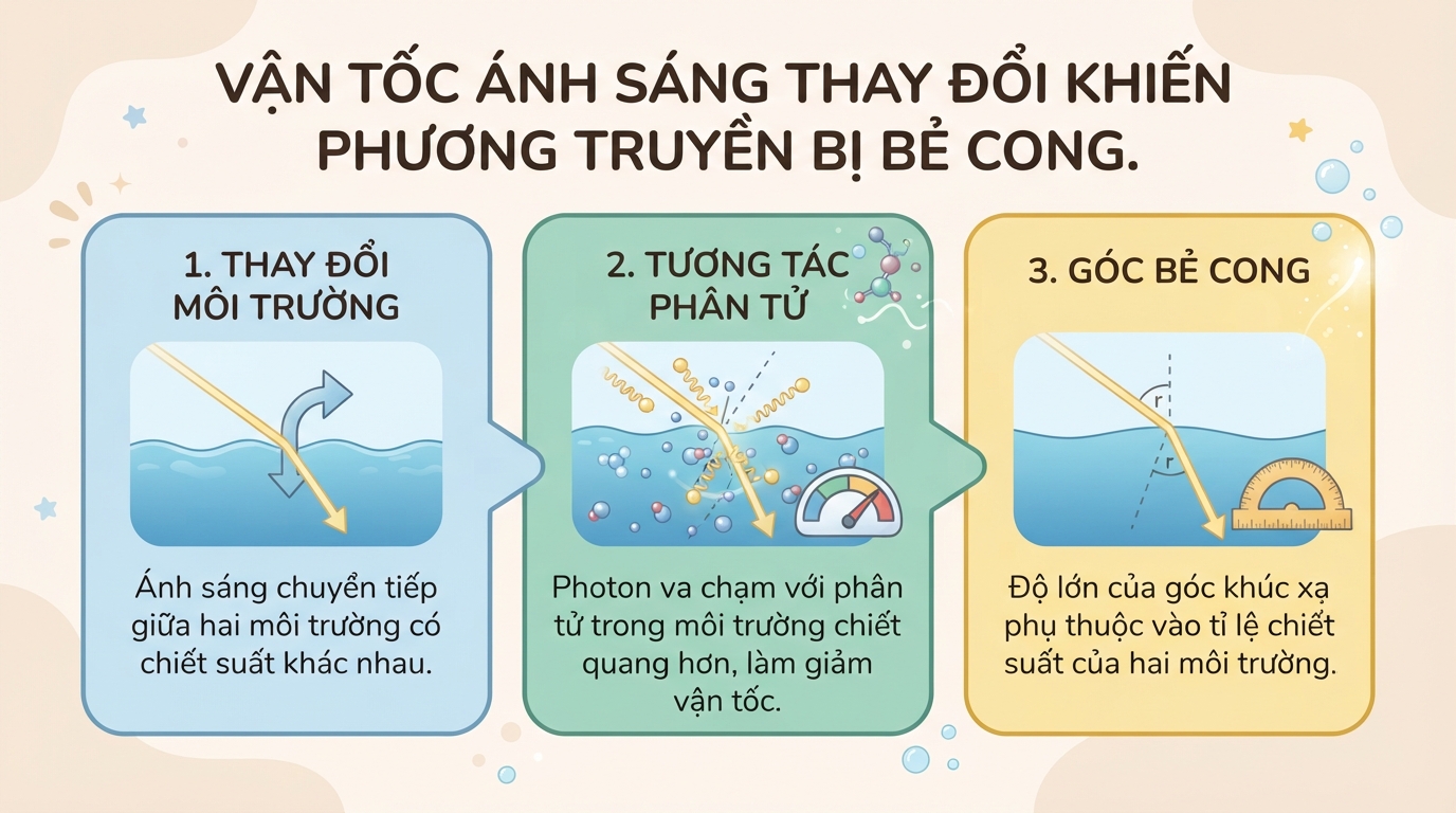 Khúc xạ ánh sáng là gì? Nguyên lý của hiện tượng khúc xạ