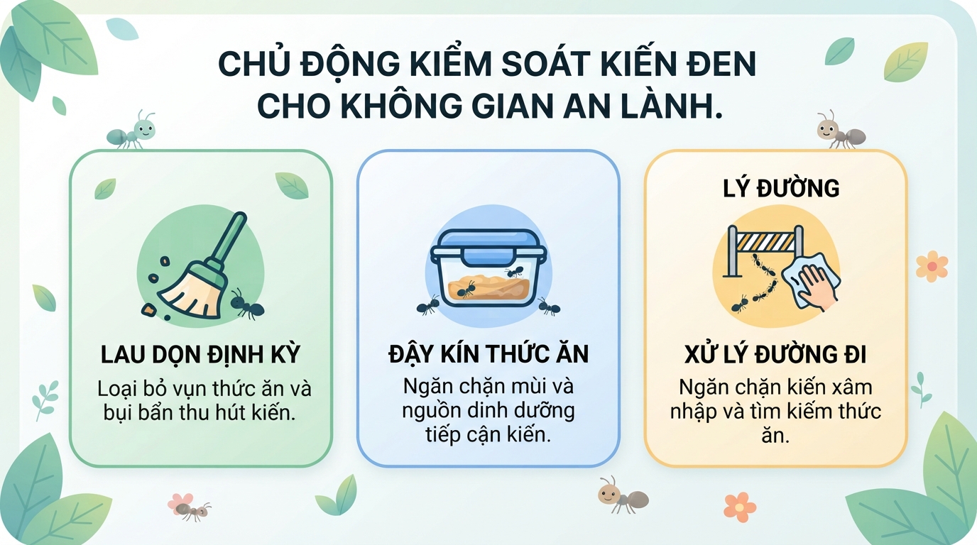 Kiến đen có độc không? Cách xử trí khi bị kiến đen cắn và mẹo đuổi kiến