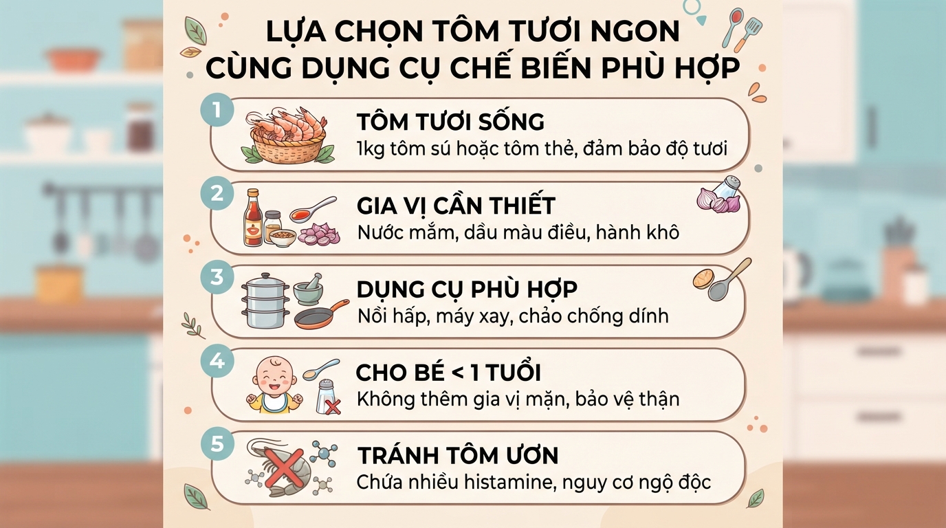 Cách làm ruốc tôm thơm ngon, bông mịn và giữ trọn dinh dưỡng
