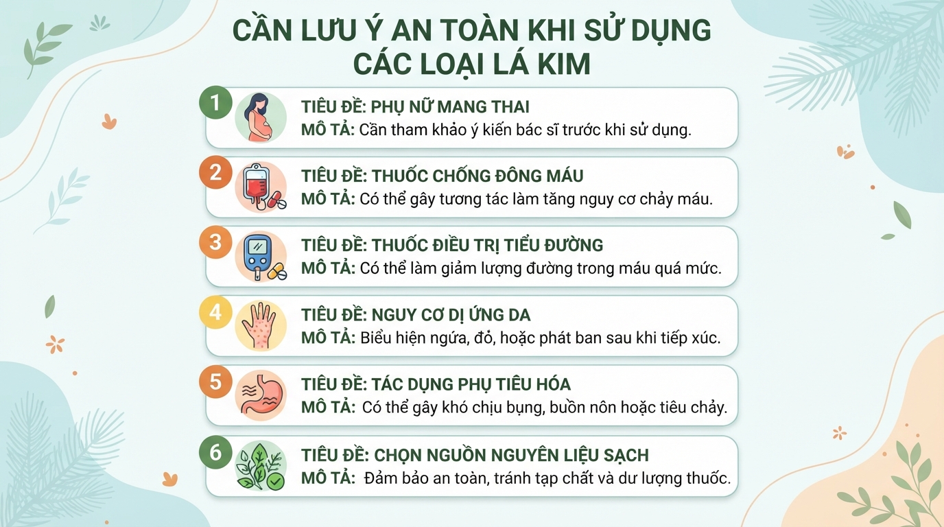 Lá kim là gì? Phân loại, tác dụng và cách sử dụng an toàn