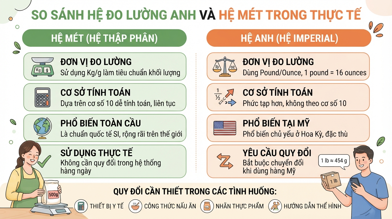 Lbs là đơn vị gì? Cách chuyển đổi sang kg dễ hiểu