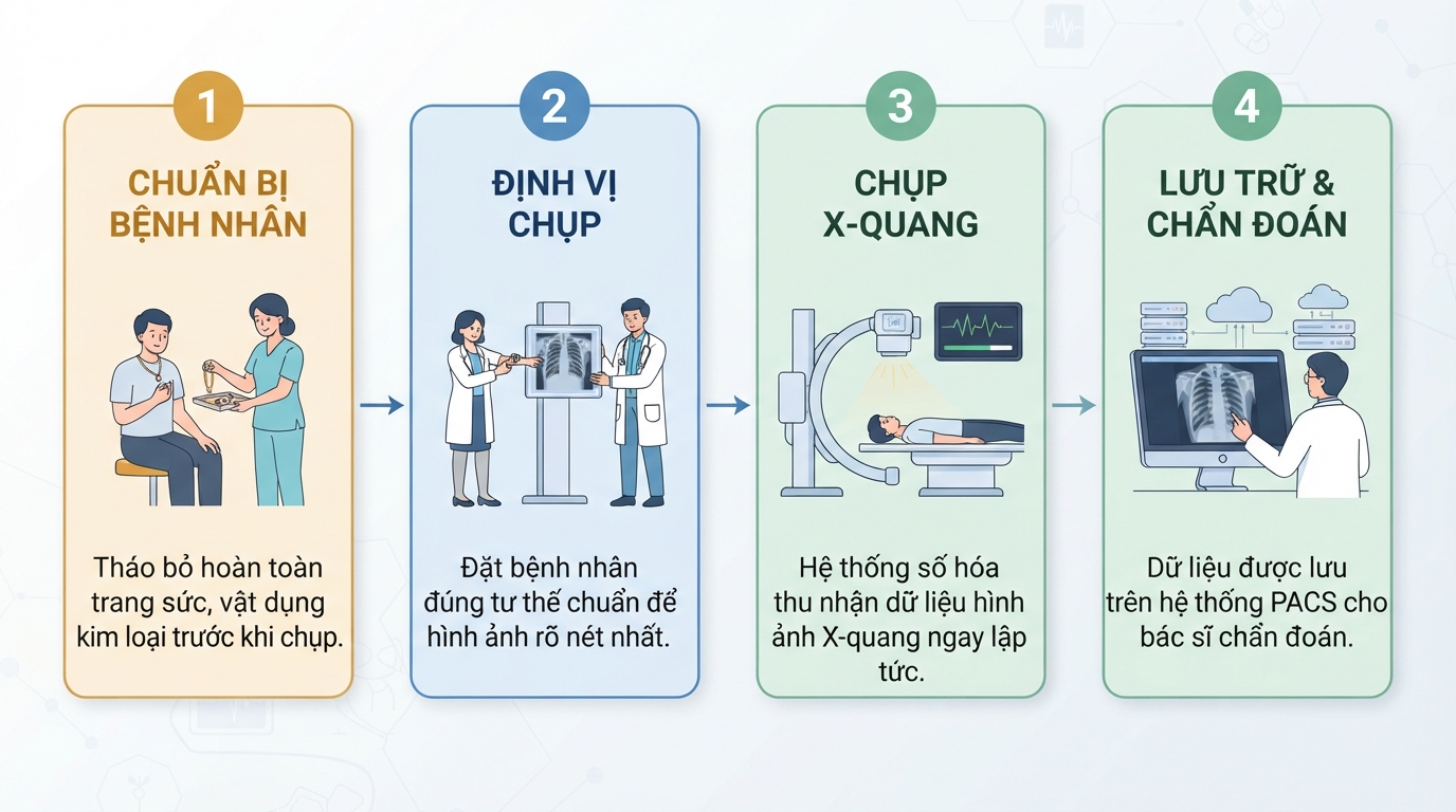 Loại bỏ trang sức kim loại giúp tránh vệt sáng giả, nâng cao độ chính xác.