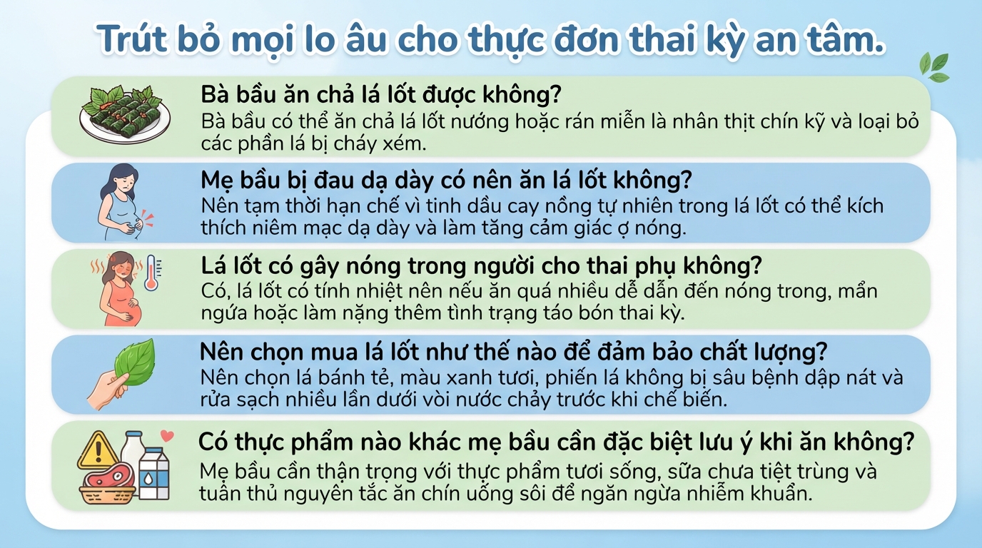 Mẹ bầu ăn lá lốt được không? Lợi ích và lưu ý cần biết