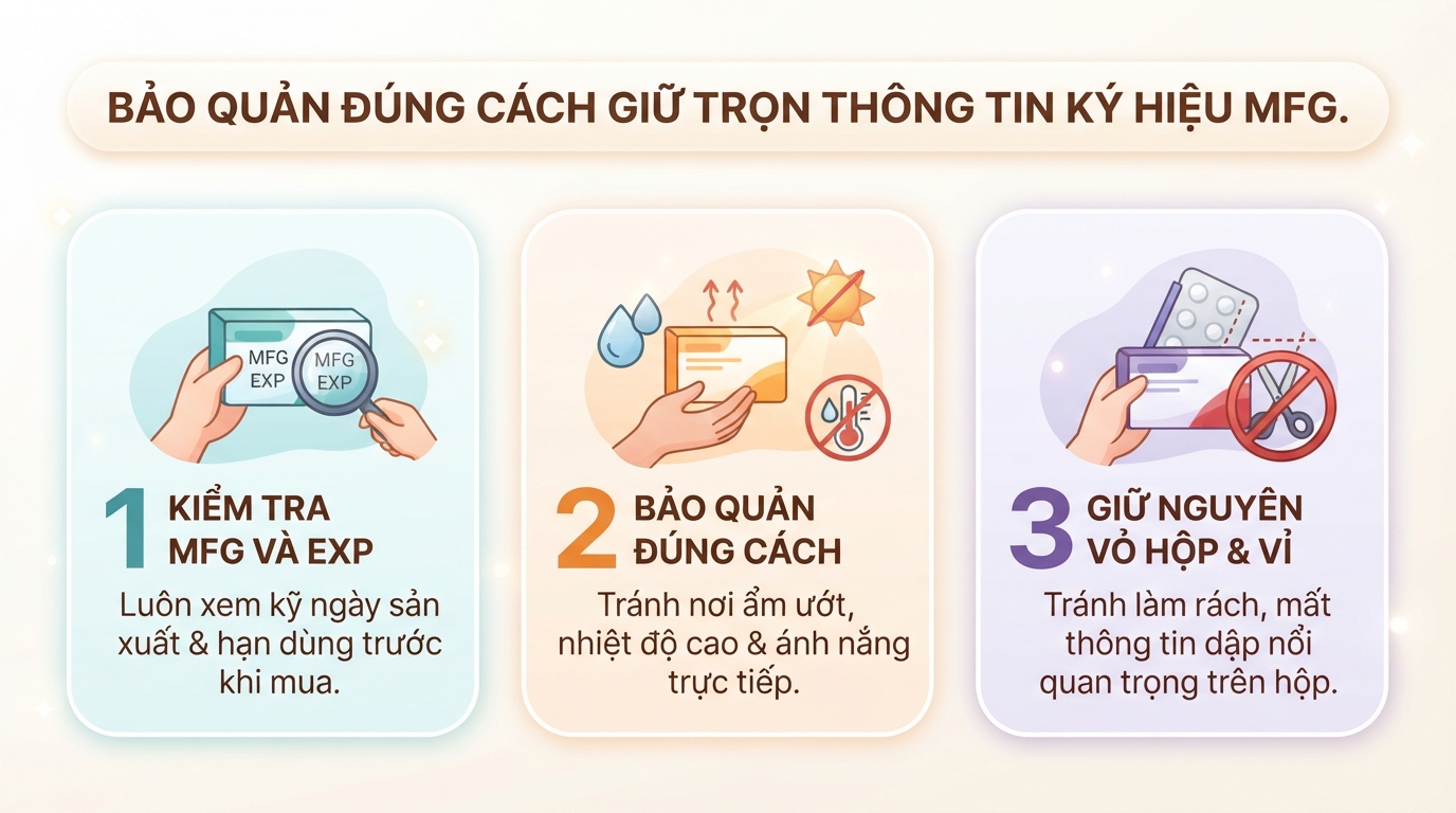 MFG là gì? Cách đọc ngày sản xuất trên thuốc và mỹ phẩm