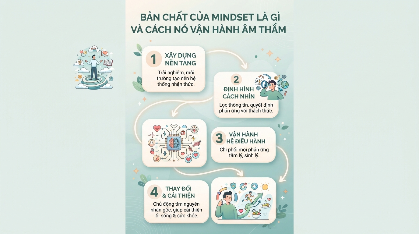 Mindset là gì? Cách xây dựng tư duy chăm sóc sức khỏe chủ động