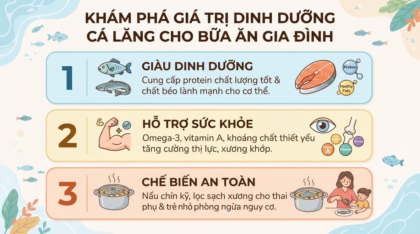 Cá lăng: Giá trị dinh dưỡng và 5 lợi ích sức khỏe
