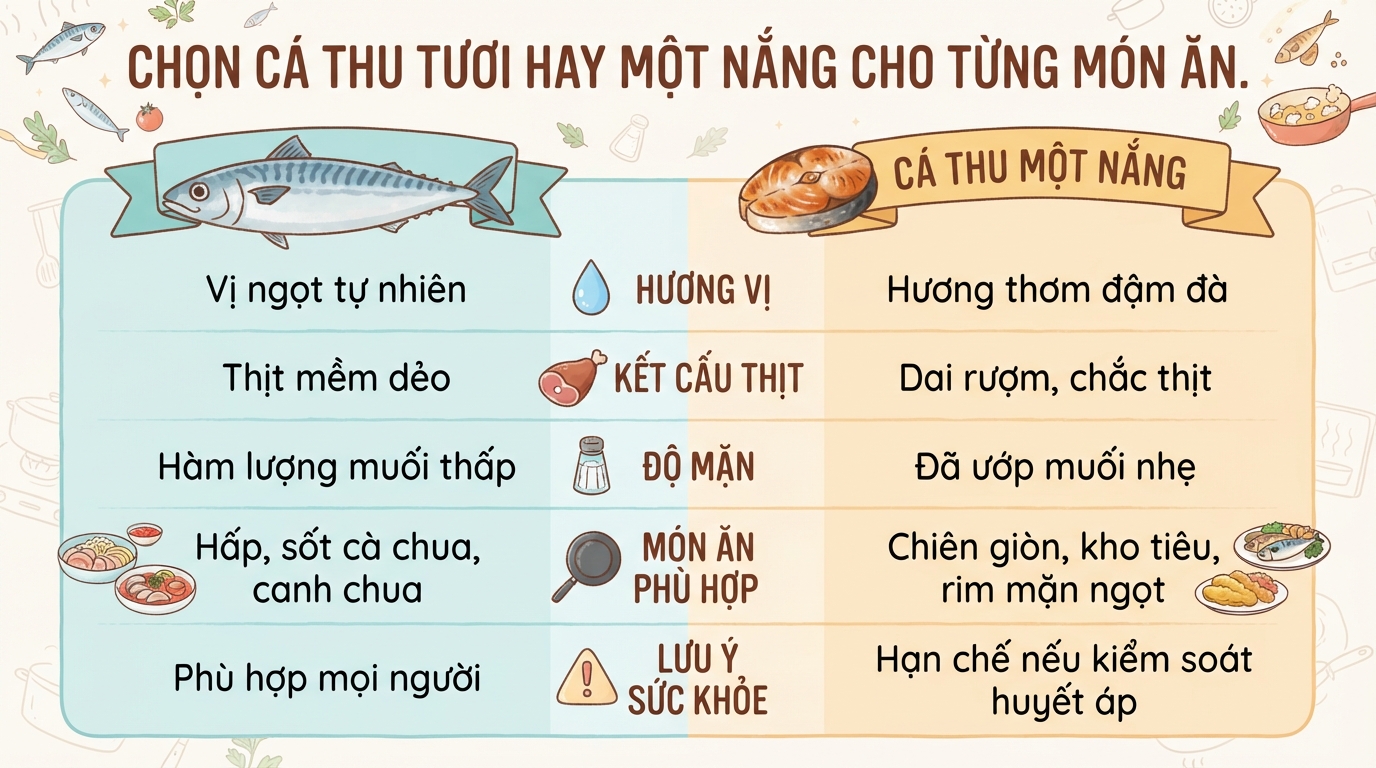 Cá thu làm gì ngon? Gợi ý 7 món giàu dinh dưỡng cho bữa cơm gia đình