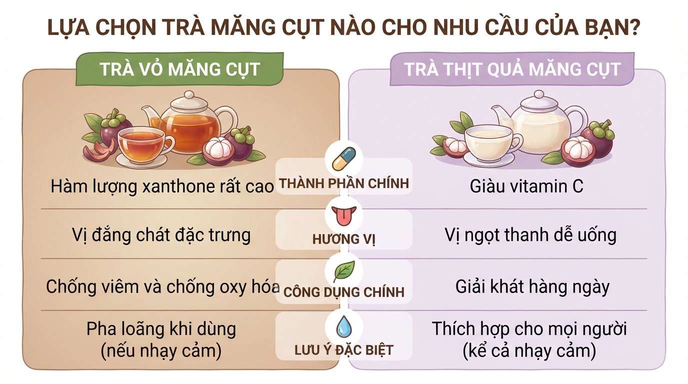 Trà măng cụt có tác dụng gì? 6 lợi ích và lưu ý sử dụng