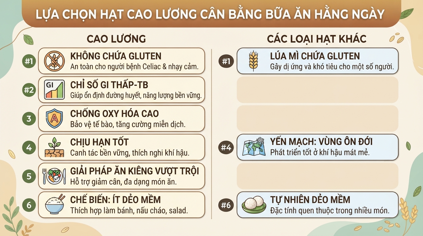 Cây cao lương có tác dụng gì? Giá trị dinh dưỡng và cách dùng