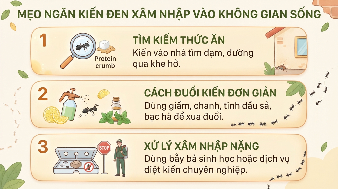 Kiến đen có độc không? Cách xử trí khi bị kiến đen cắn và mẹo đuổi kiến
