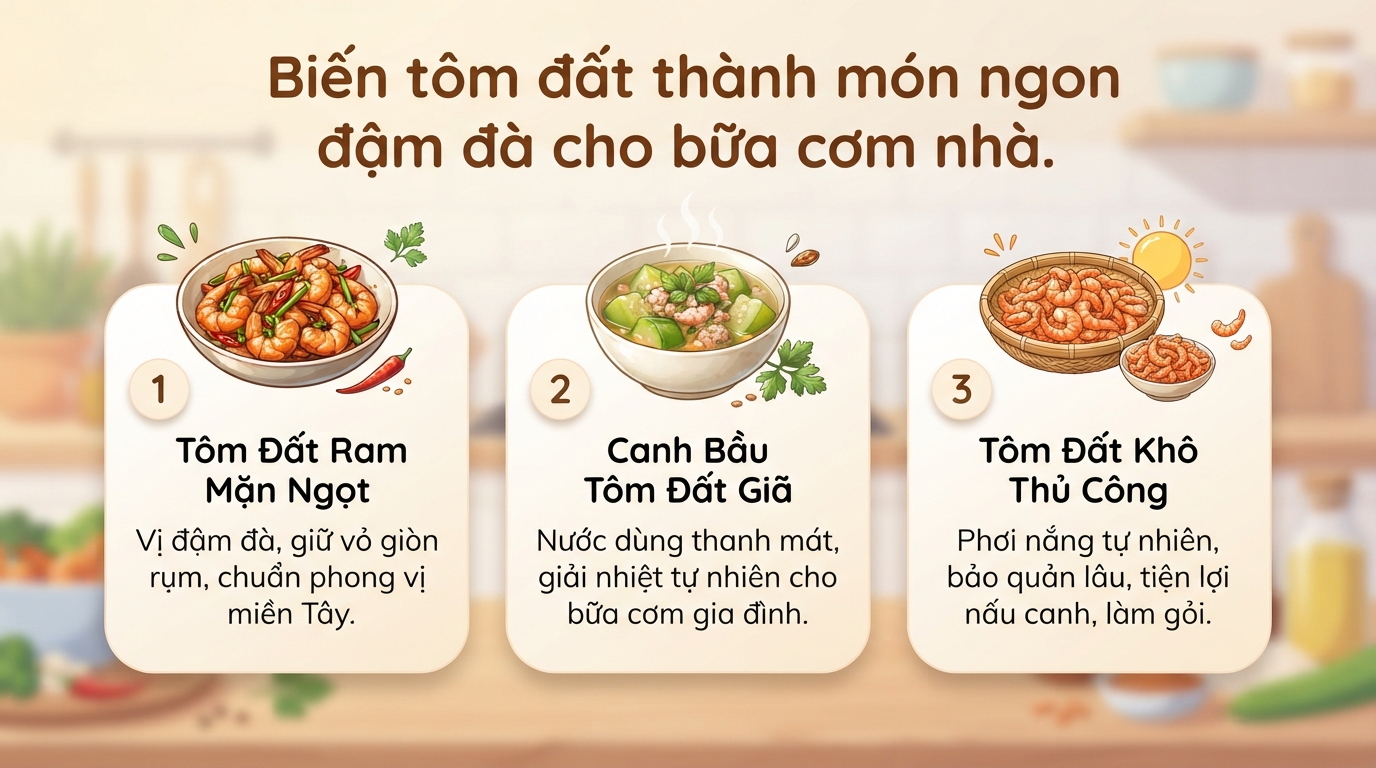 Tôm đất là gì? Giá trị dinh dưỡng và các món ngon dễ làm