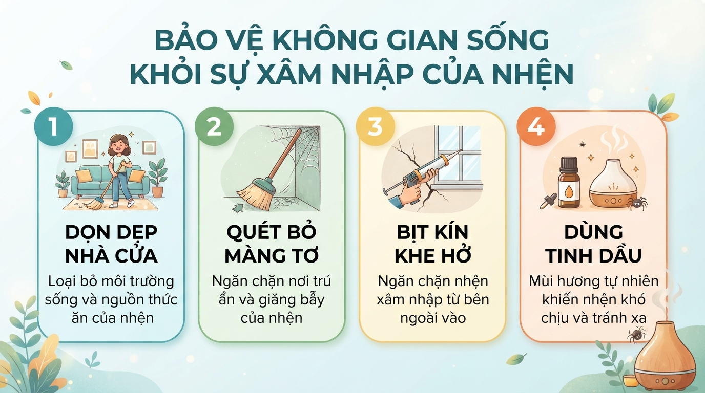 Nhện nhà có độc không? Các loại nhện nhà phổ biến và cách xử lý