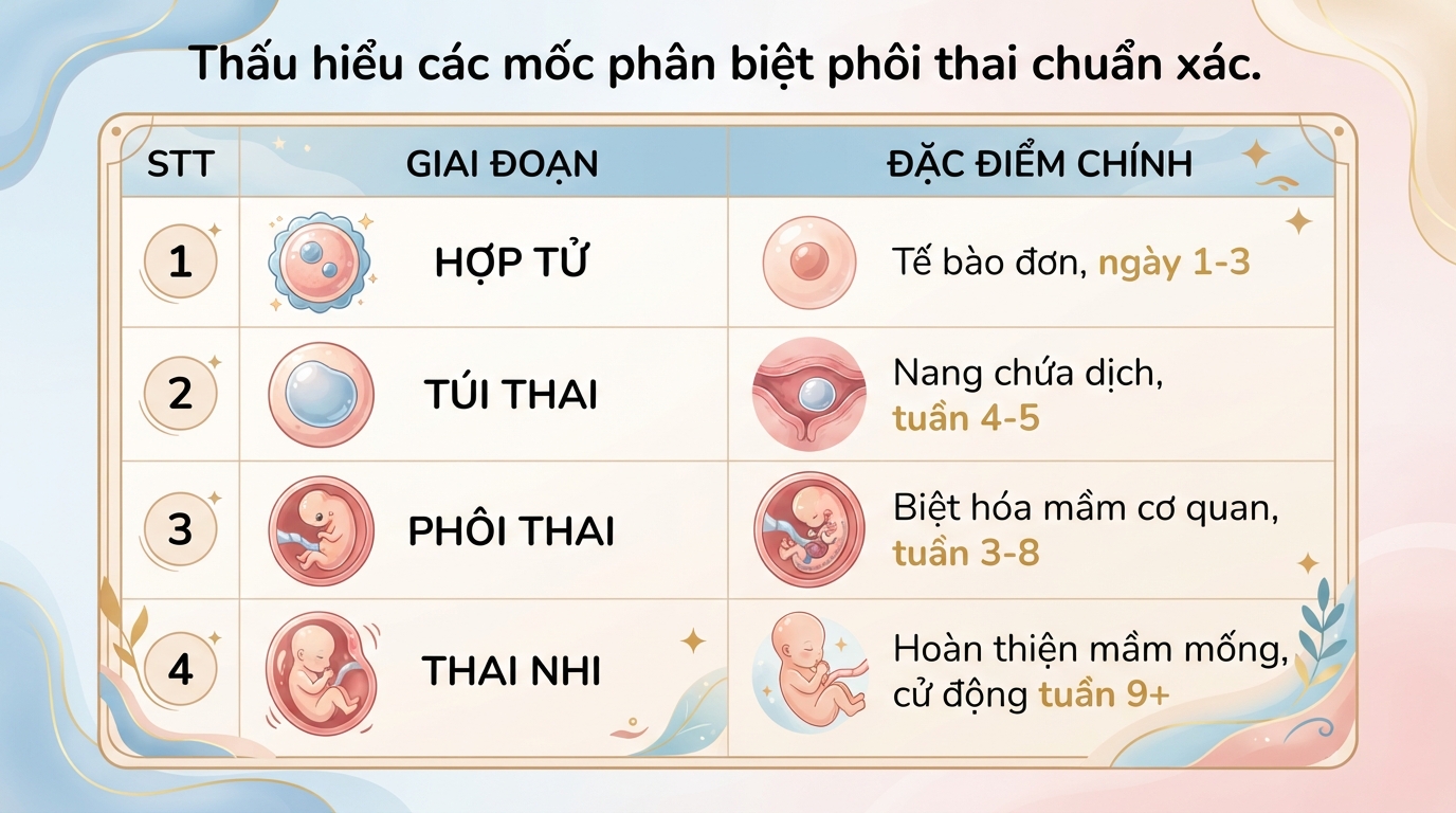 Phôi là gì? Quá trình hình thành và phát triển của phôi thai