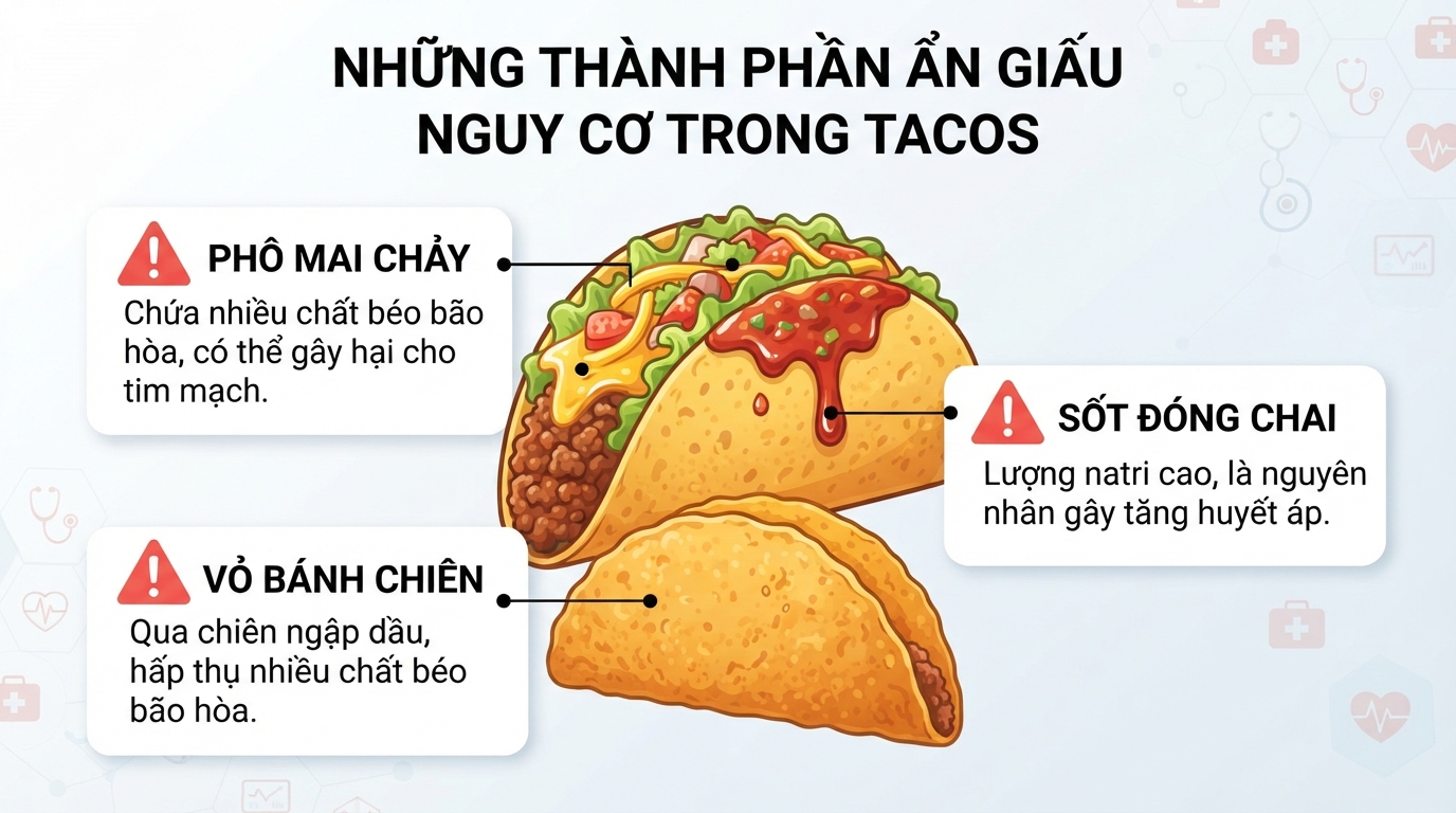 Những thành phần ẩn chứa lượng muối và chất béo bão hòa cao cần lưu ý.