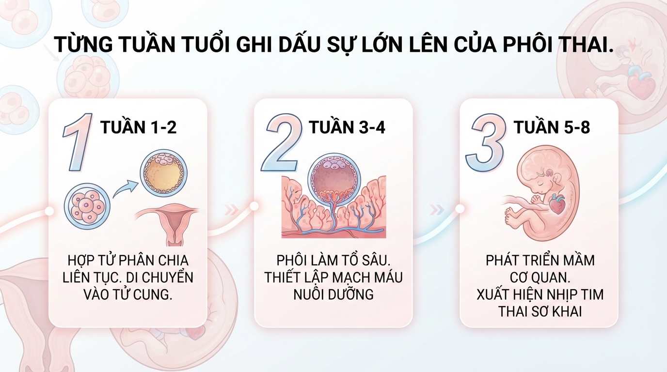 Phôi là gì? Quá trình hình thành và phát triển của phôi thai