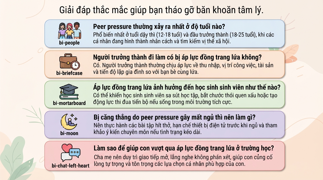 Peer pressure là gì? Dấu hiệu, tác hại và cách vượt qua