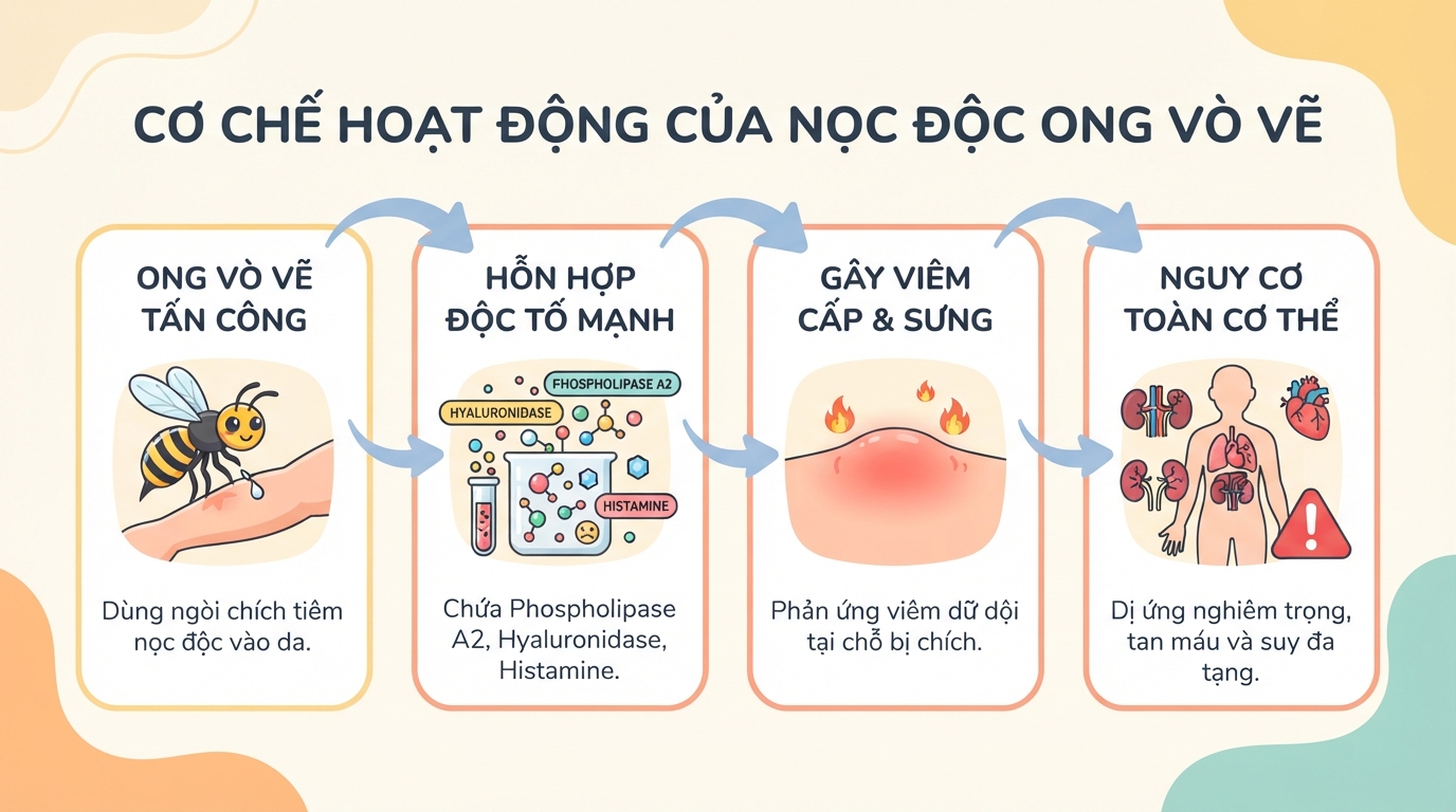 Bị ong vò vẽ đốt 1 nốt có sao không? Cách sơ cứu đúng cách