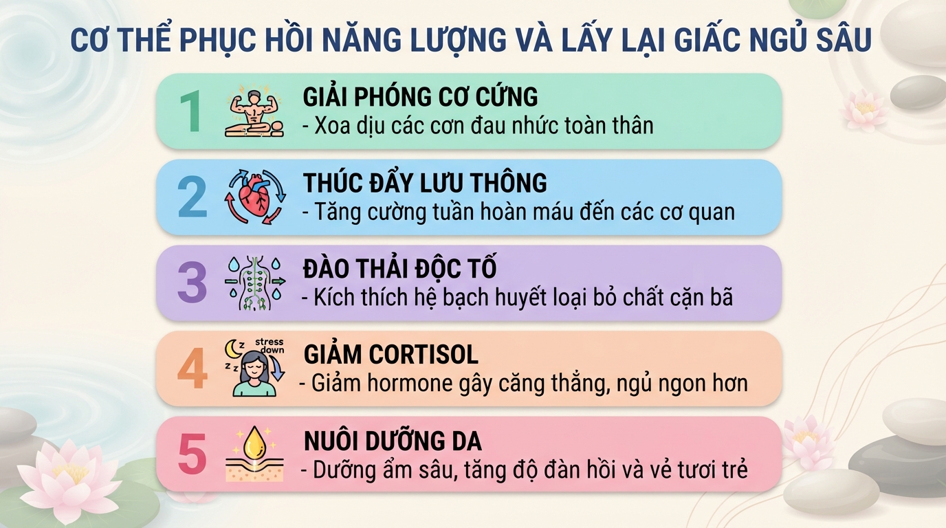 Massage body là gì? Lợi ích và lưu ý khi mát xa toàn thân