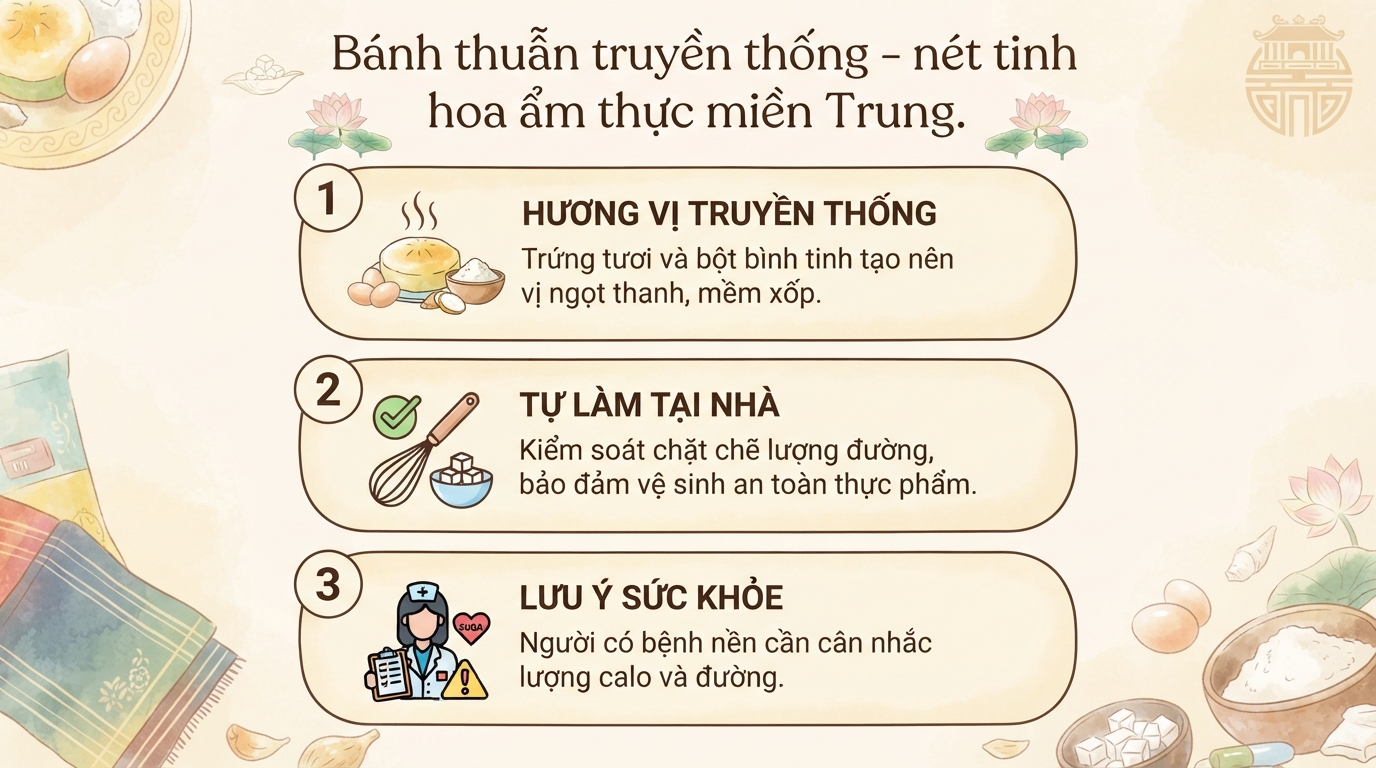 Cách làm bánh thuẫn miền Trung thơm ngon và lưu ý sức khoẻ