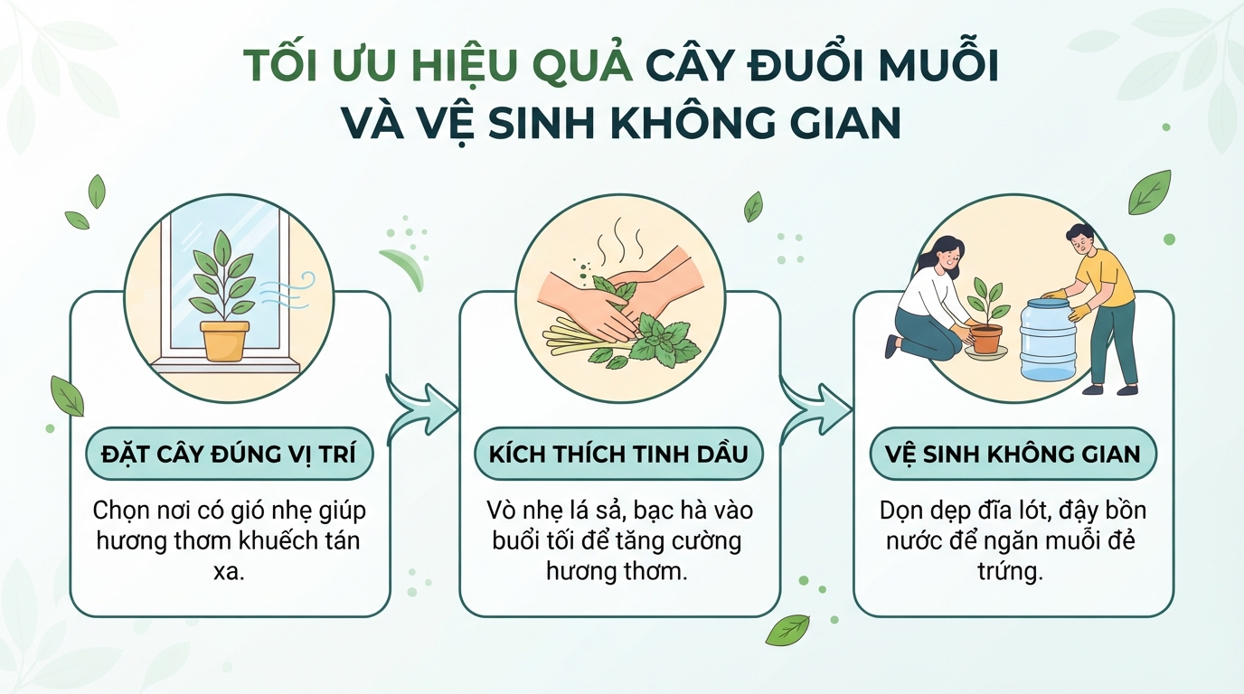 Top 8 loại cây đuổi muỗi trong nhà dễ trồng và an toàn cho sức khỏe