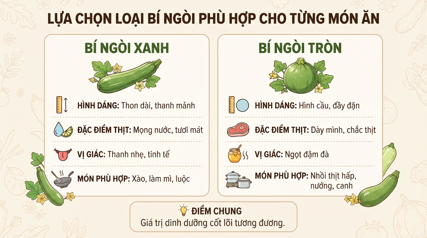 Bí ngòi: giá trị dinh dưỡng, 6 tác dụng sức khỏe và cách dùng