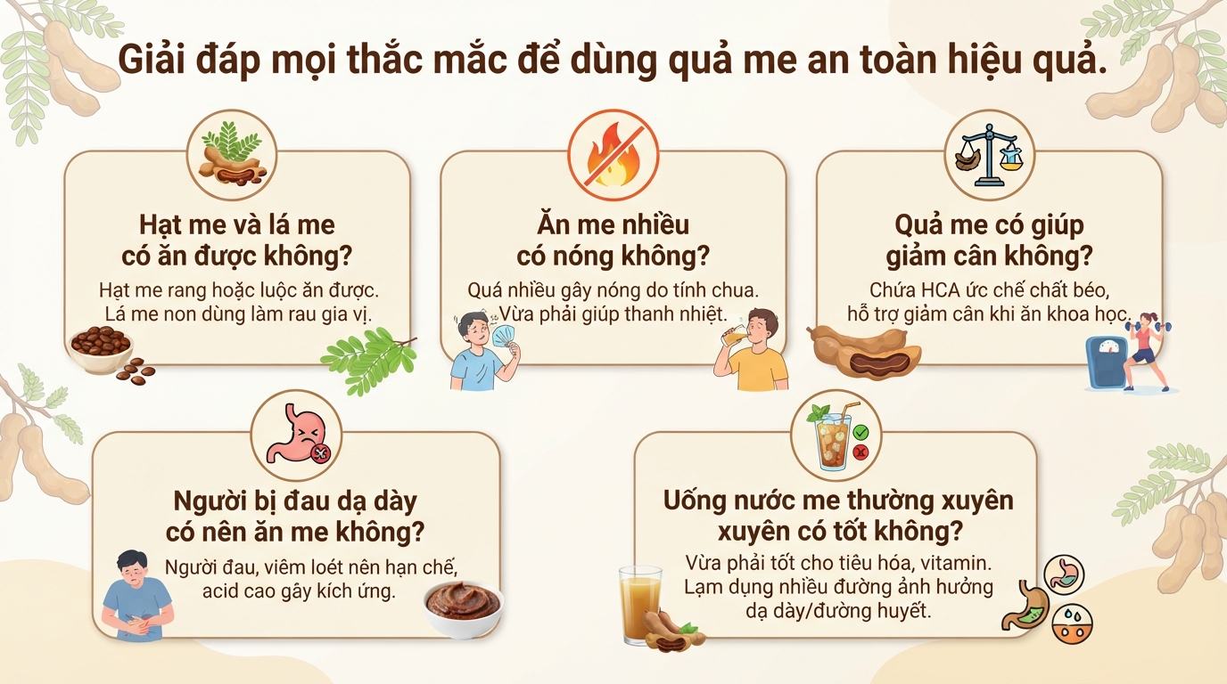 Quả me có tác dụng gì? 7 lợi ích sức khỏe và lưu ý dùng đúng cách