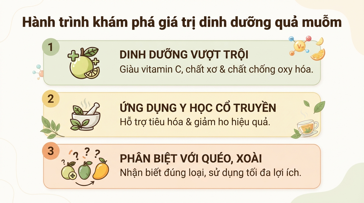Quả muỗm là gì? Công dụng và cách phân biệt với quả quéo
