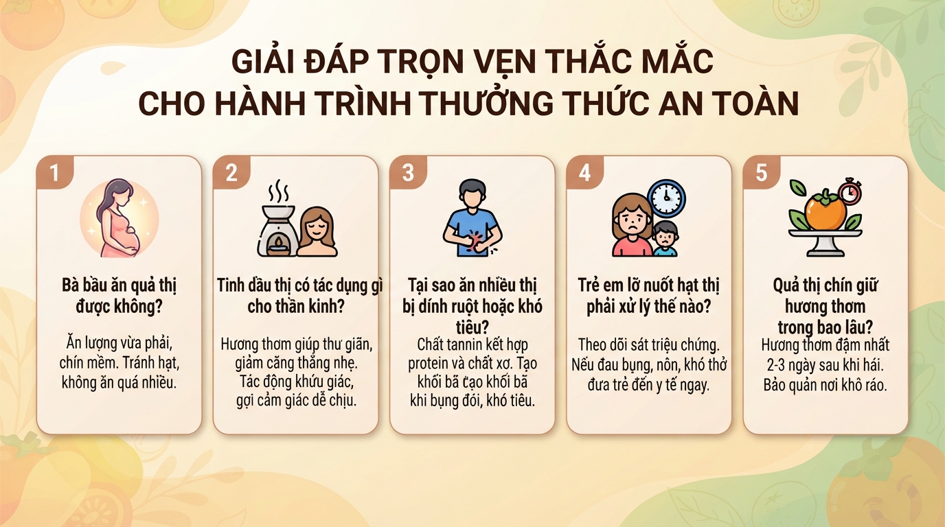 Quả thị ăn được không? Tác dụng, lưu ý và cách thưởng thức đúng cách