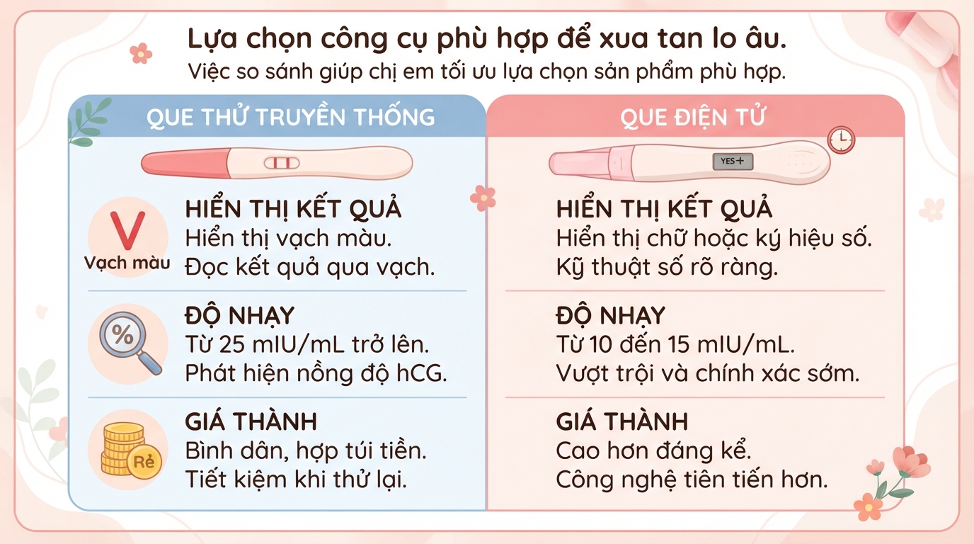 Que thử thai 1 vạch đậm 1 vạch mờ: 5 nguyên nhân phổ biến, cách xử lý