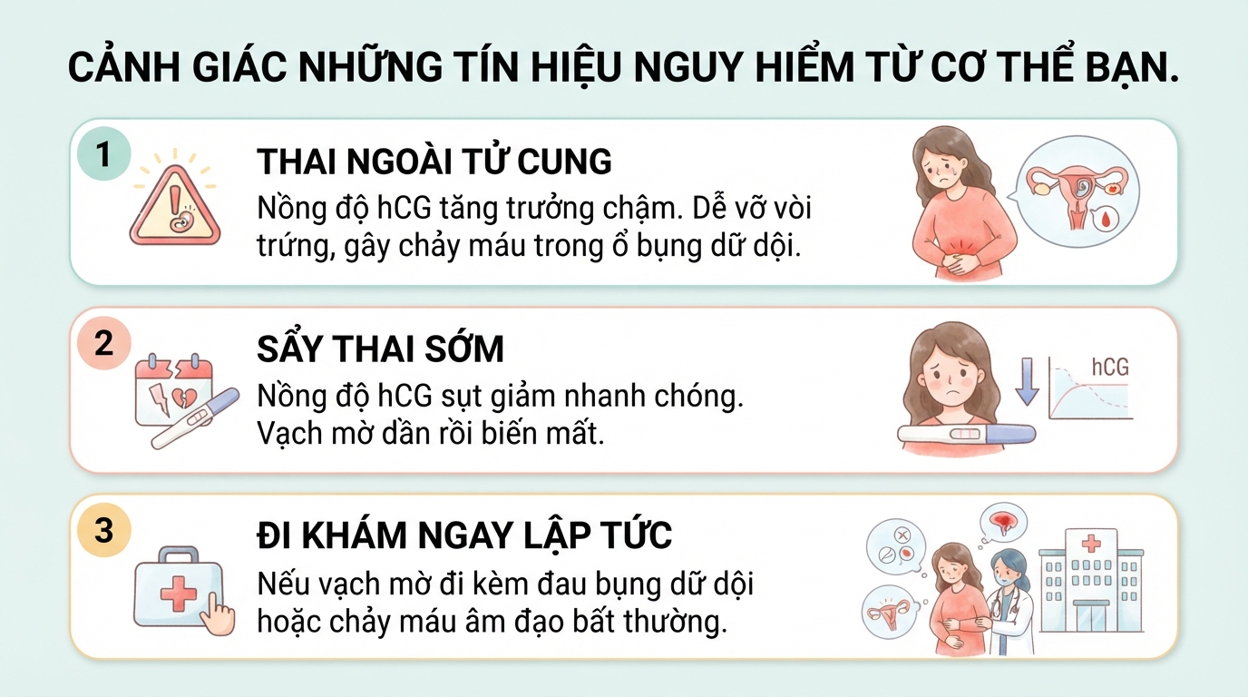 Que thử thai 1 vạch đậm 1 vạch mờ: 5 nguyên nhân phổ biến, cách xử lý