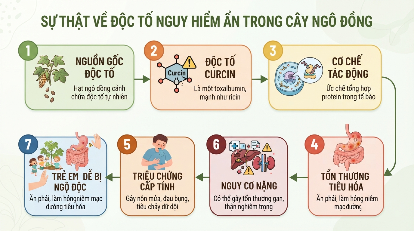 Nhận biết cây ngô đồng, công dụng và nguy cơ ngộ độc cần lưu ý