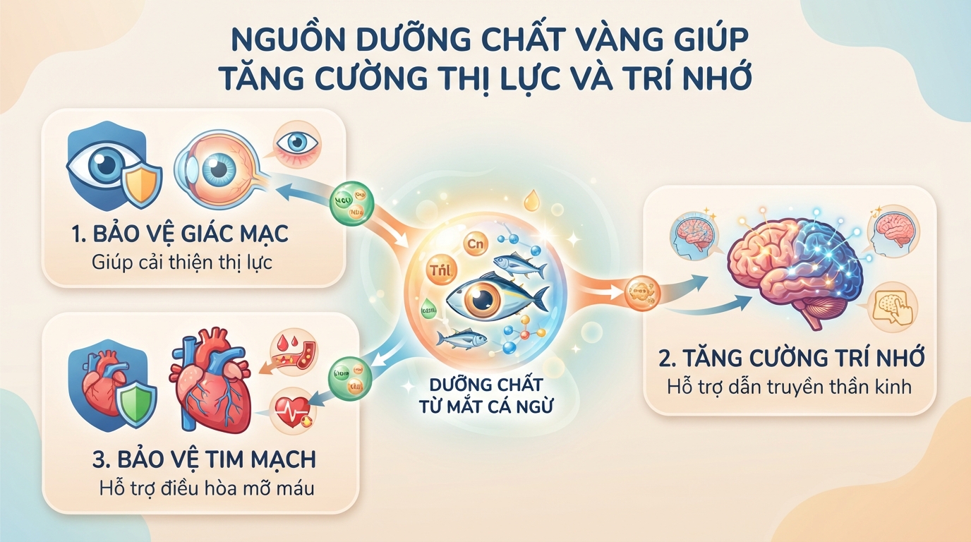 Mắt cá ngừ đại dương: Giá trị dinh dưỡng, cách chế biến và lưu ý an toàn