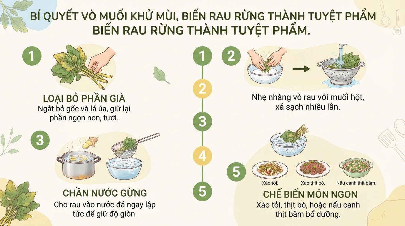 Rau bò khai: 5 tác dụng sức khỏe, cách chế biến và lưu ý khi dùng