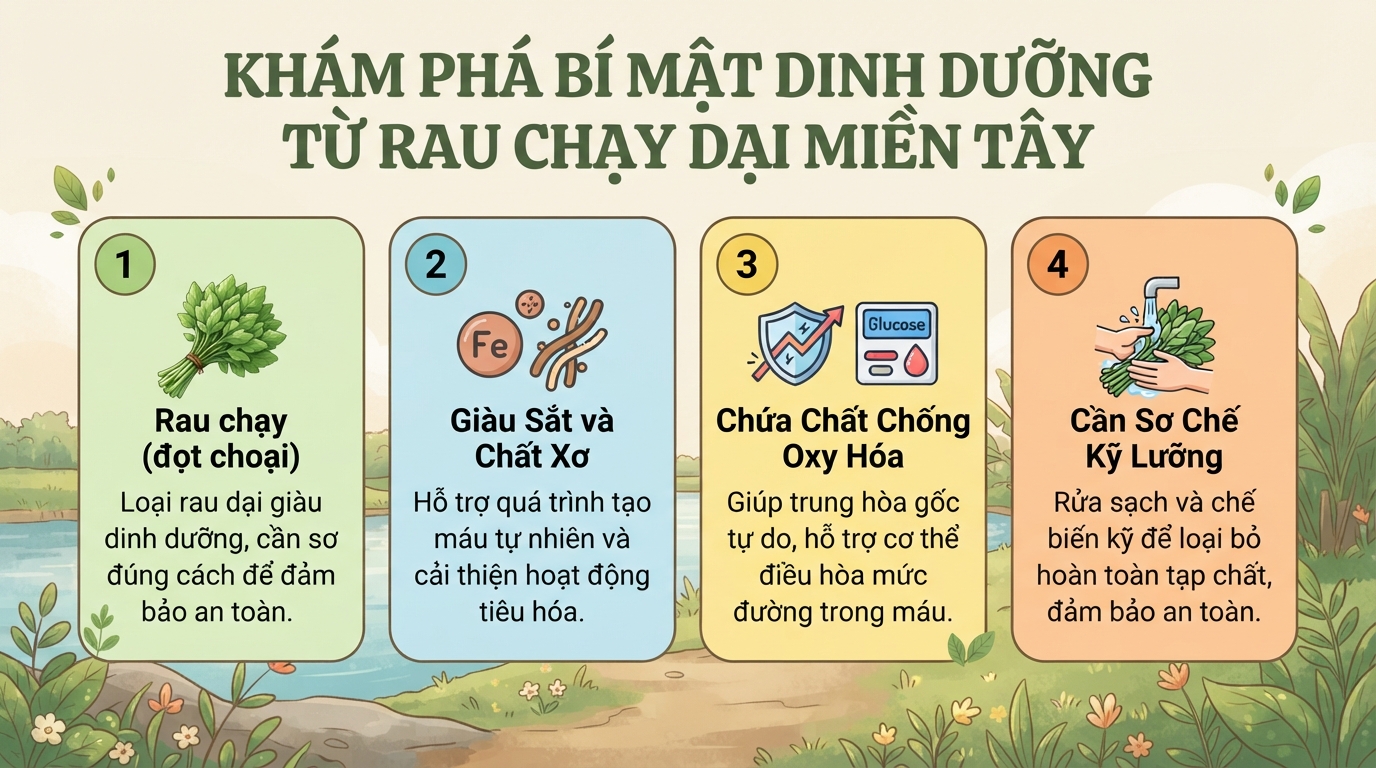 Rau chạy (đọt choại) là rau gì? 5 tác dụng sức khỏe và lưu ý dùng